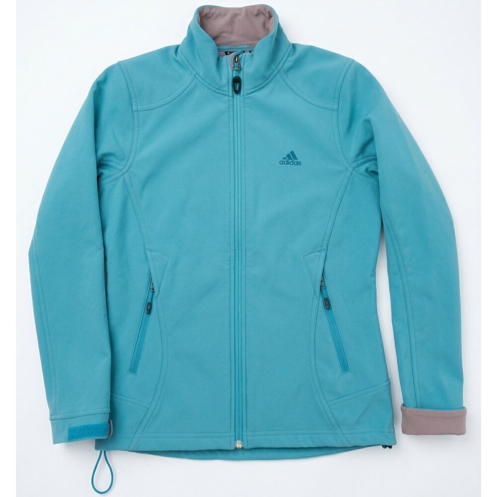 Adidas Women Hiking Softshell Jacket Samba Blue | Size Small